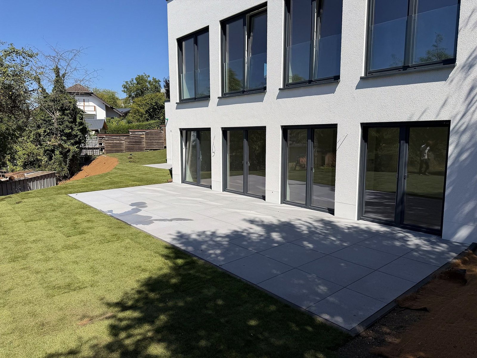 Süd-Terrasse der WE 1